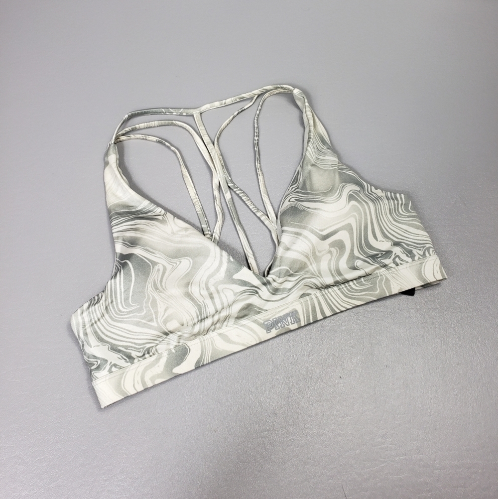 Pink Victoria's secret VS ultimate lightly lined bra size large, strappy